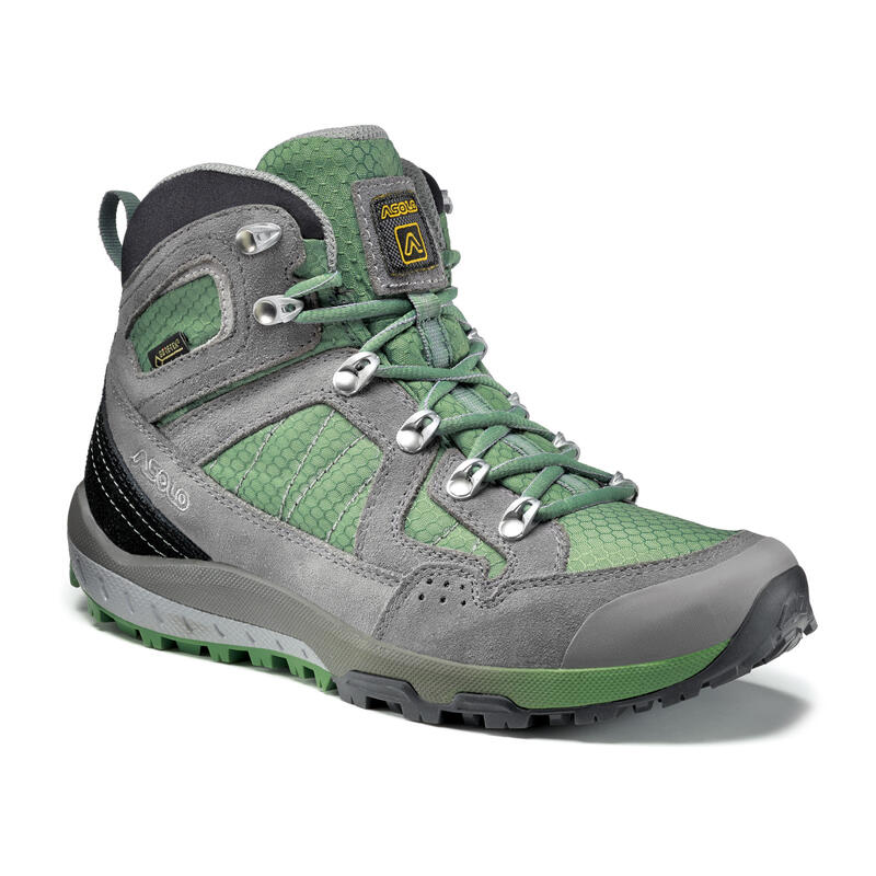Chaussures de randonnée imperméables femme LANDSCAPE Gore-Tex gris verts