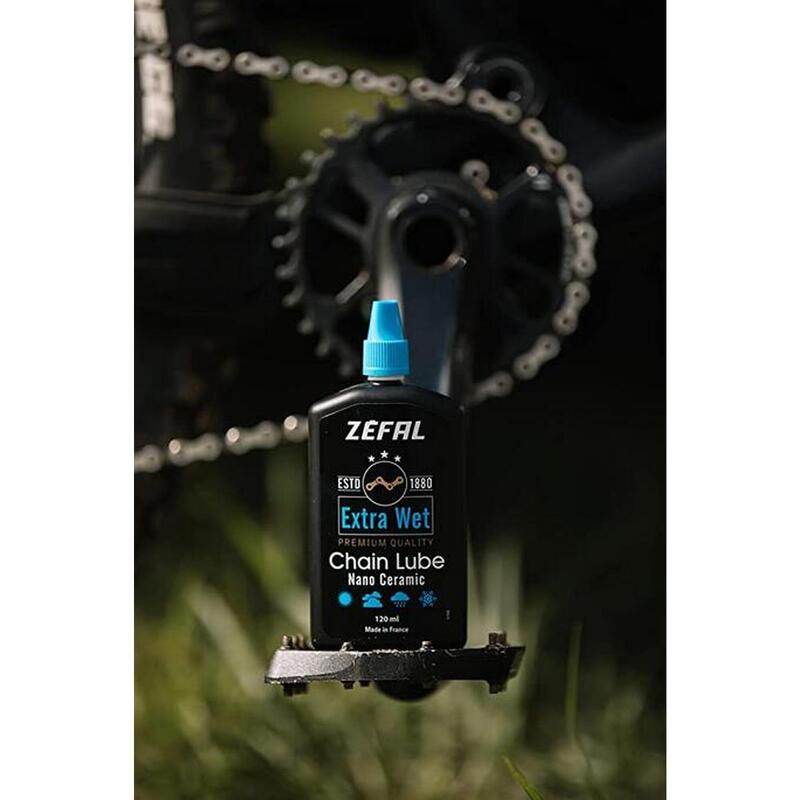 Zefal Extra Wet Lube 120 ml - Lubrifiant céramique premium chaîne vélo
