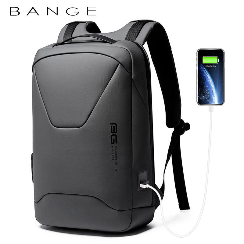 Rucsac barbati Premium cu sistem antifurt, USB, buzunar Card