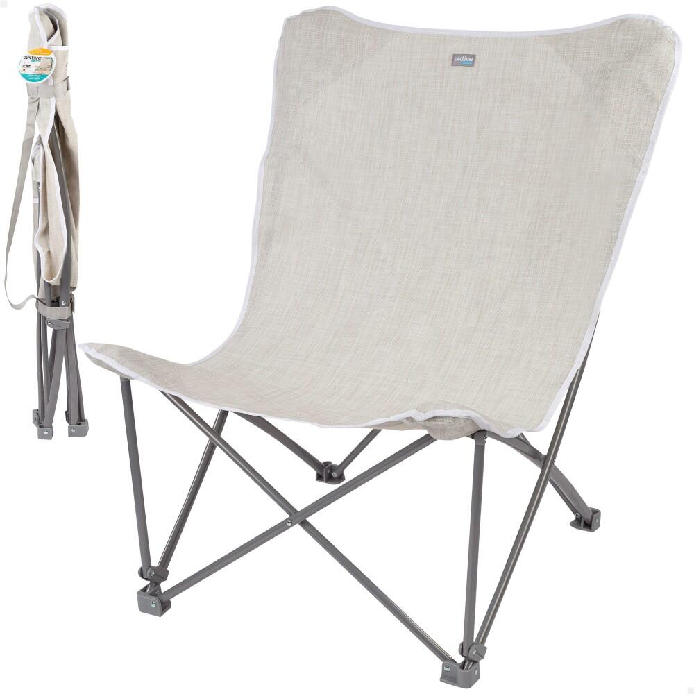 Aktive - Chaise Pliante De Camping Aktive - Siège Pliant - Beige - Taille Unique - Decathlon