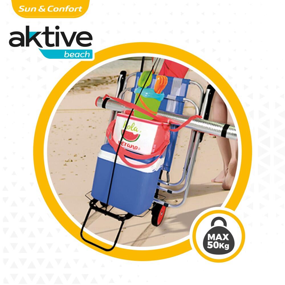 Carrinho de transporte dobrável multiusos Aktive Beach 3/7