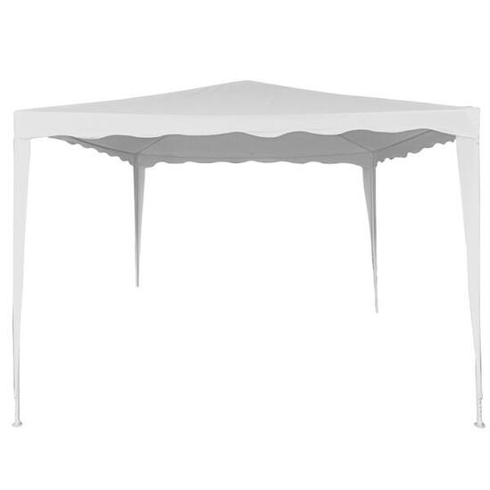 Gazebo da giardino smontabile 300x300x250 cm bianco Aktive
