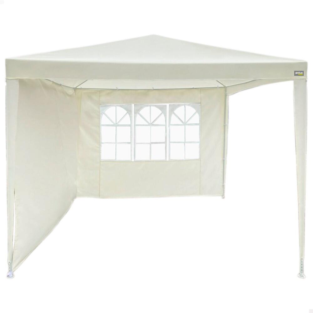 AKTIVE Toldo de campismo com janela e 2 paredes 270x270 cm bege Aktive