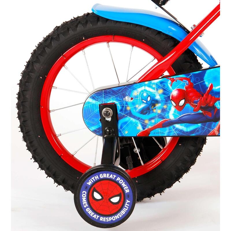 Vélo pour enfants Ultimate Spider-Man - Garçons - 14 pouces - Rouge / Bleu