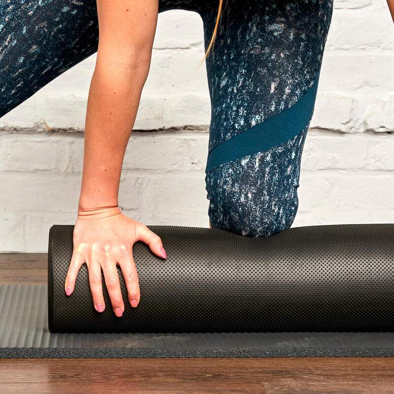 Seconde vie FOAM ROLLER - LONGUEUR 90 cm / DIAMÈTRE 15 cm - FITNESS - NOIR