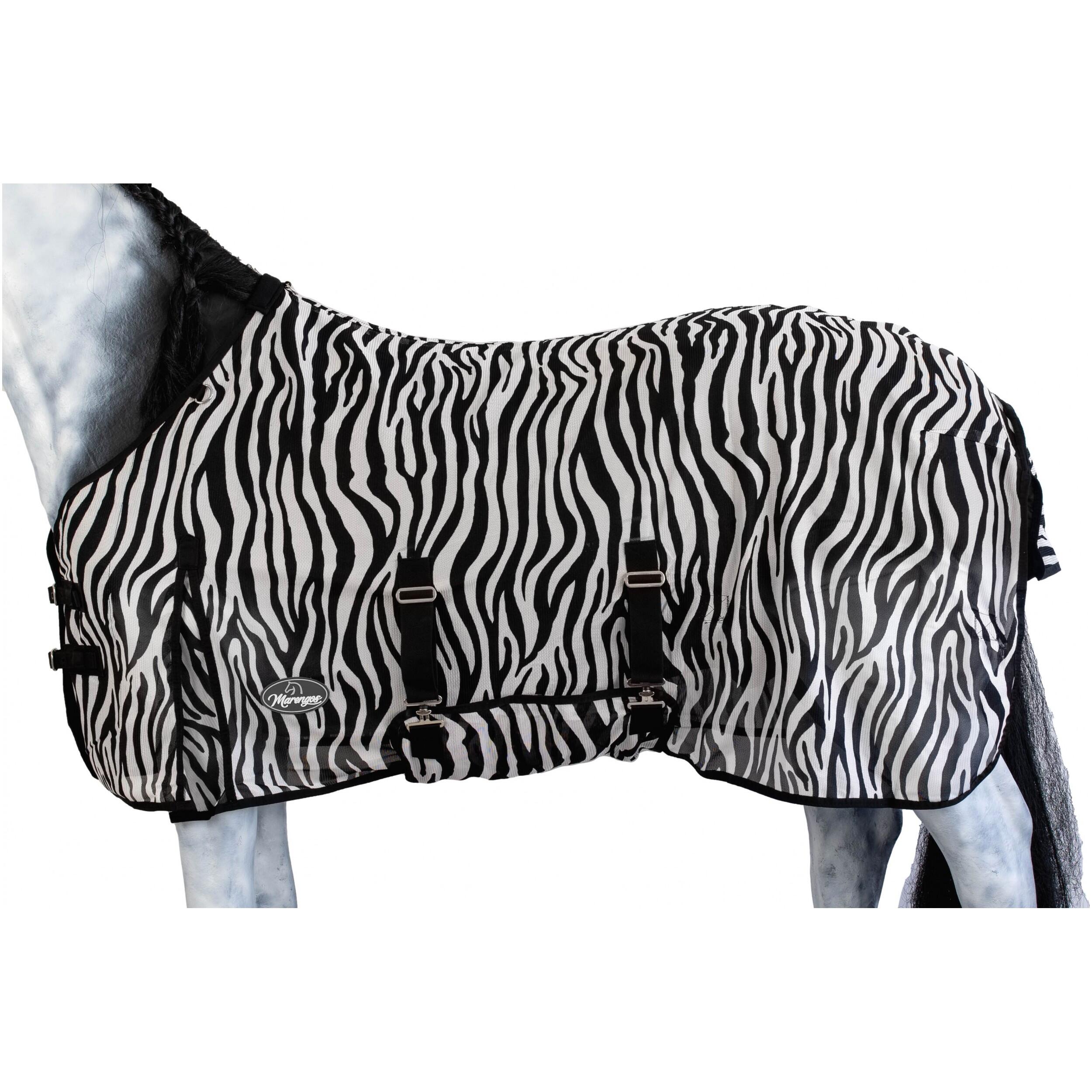 MARENGOS Fliegendecke ZEBRA schwarz/weiß