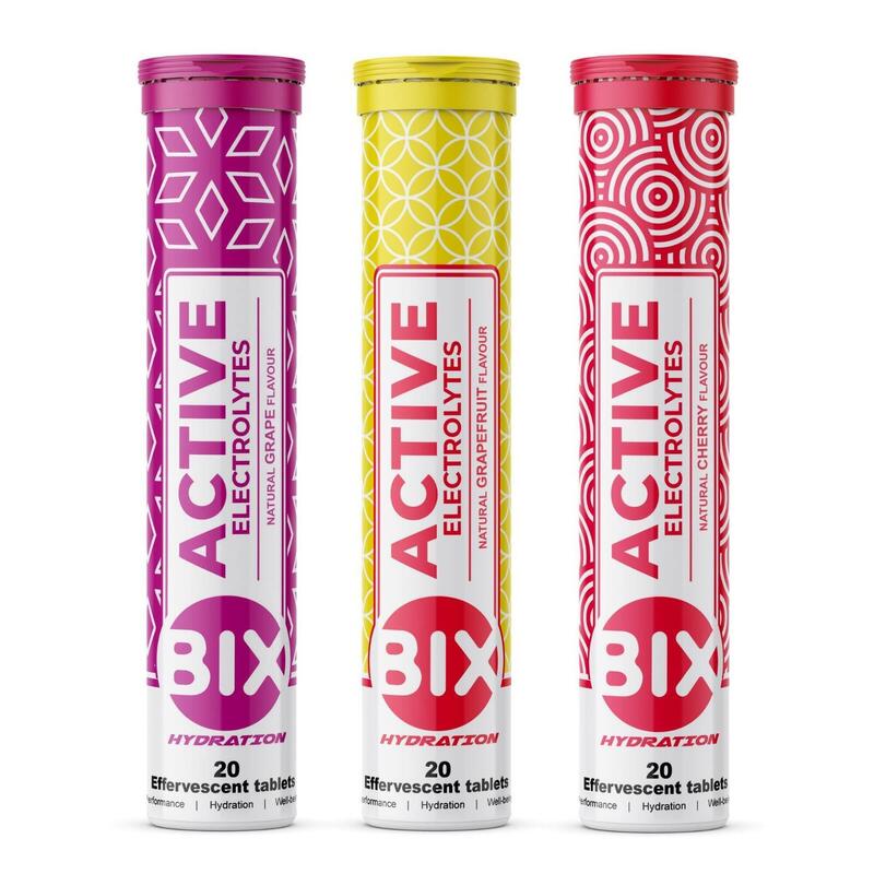BIX ACTIVE Sports Hydration Electrolyte - Three flavour pack(60 Tablets)