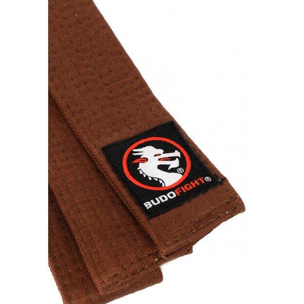 Ceinture piquee de judo marron BUDO FIGHT Decathlon