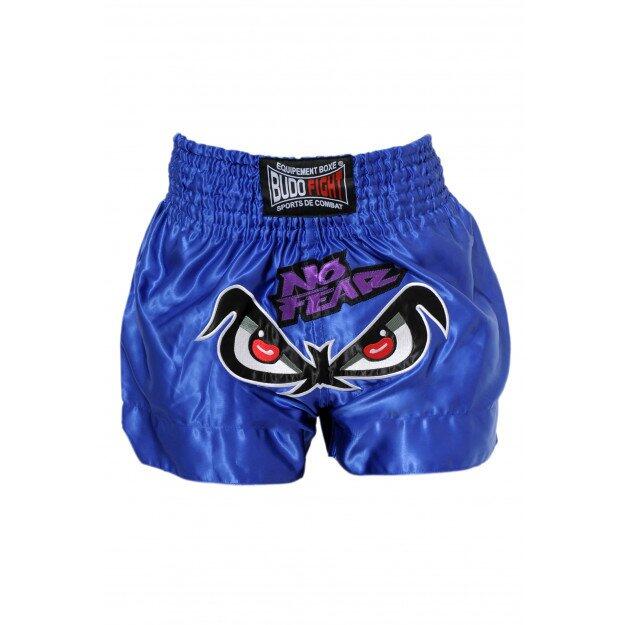 Short de boxe thaï No Fear bleu