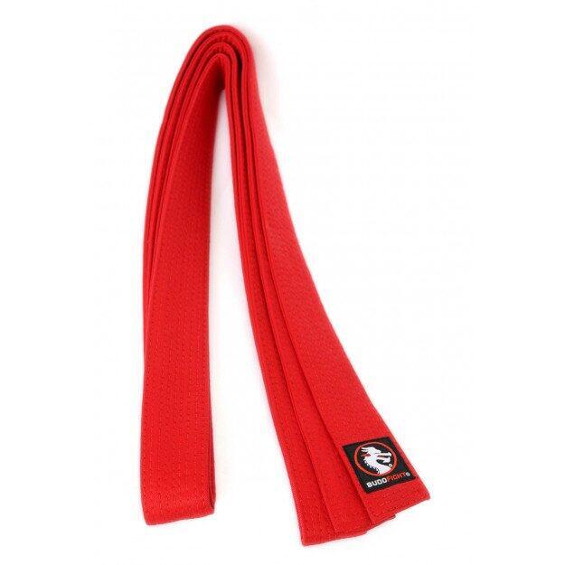 Ceinture piquée de judo rouge