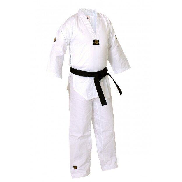 Dobok de taekwondo à col blanc