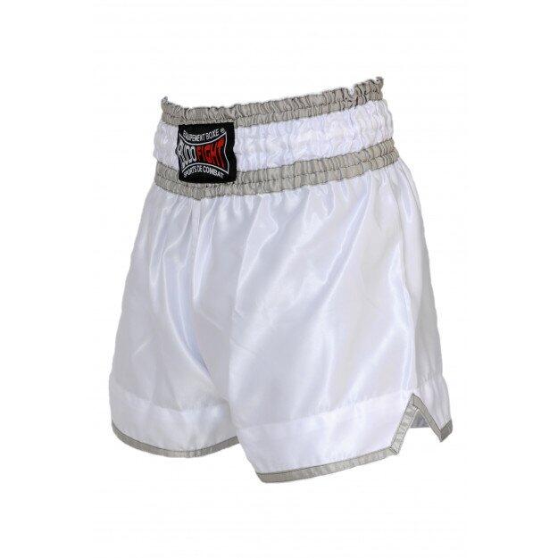 Short de boxe thaï No Limit blanc