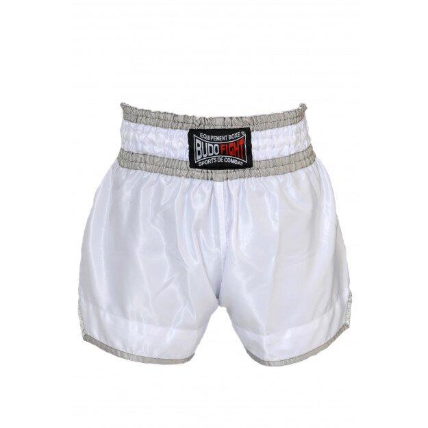 Short de boxe thaï No Limit blanc