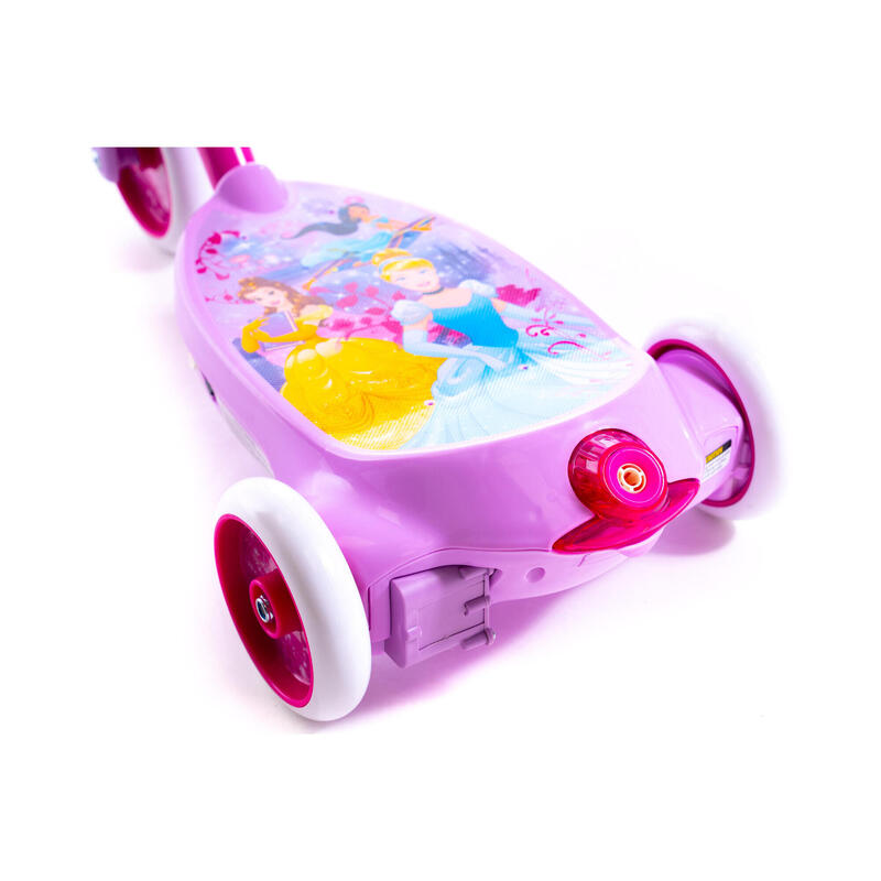 Huffy Disney Princess elektrische step met bellenblaas voor kinderen 3-5 jaar