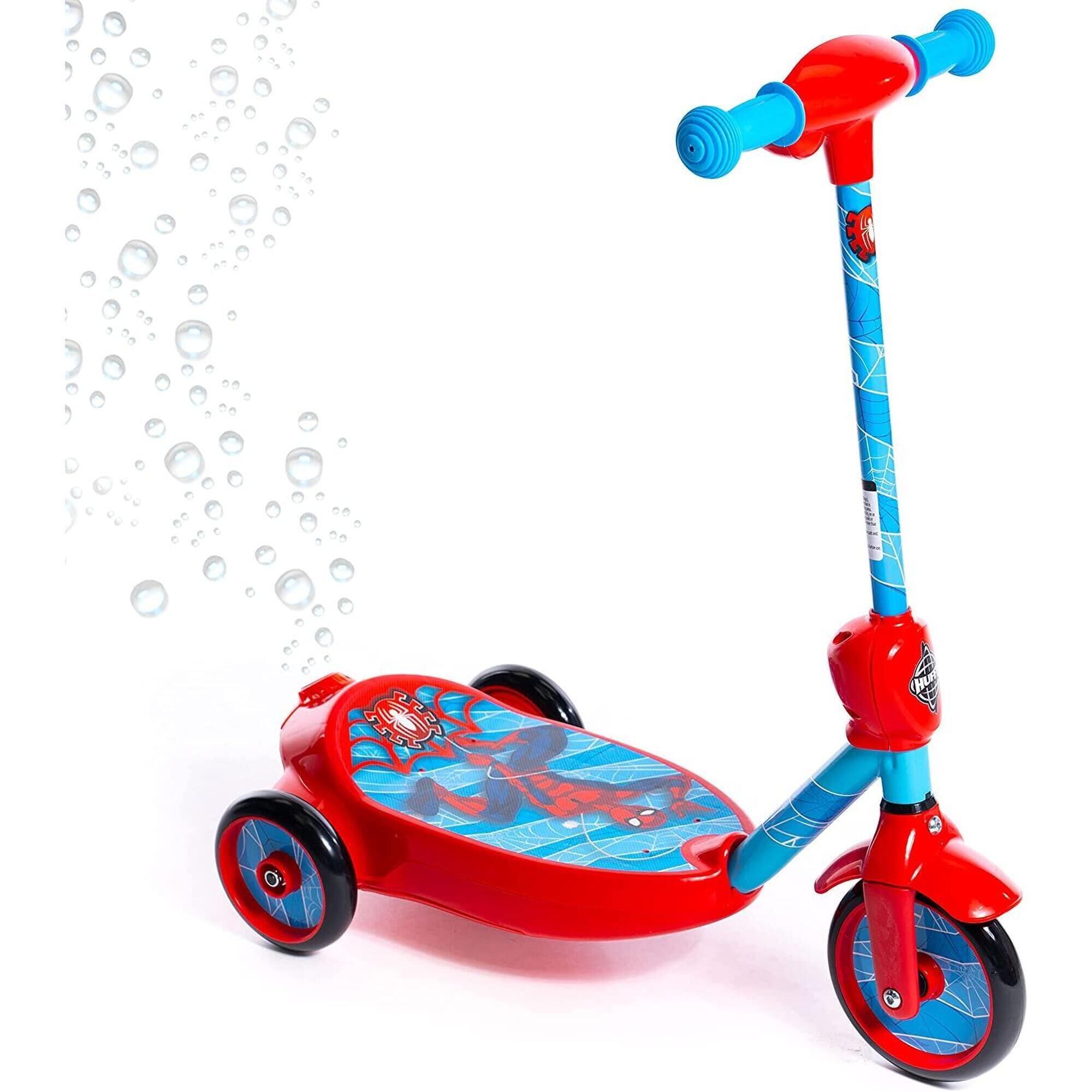 MARVEL Huffy Marvel Spiderman Bubble Electric Scooter For Kids 3-5 Years