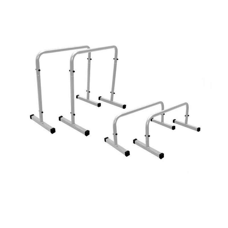 Parallets Heihglets Bis 150 kg Dip Barren Dip Station Push Up, weiß - STM