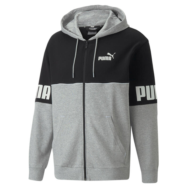 Sudadera con capucha de cremallera completa Puma Power Colorblock TR