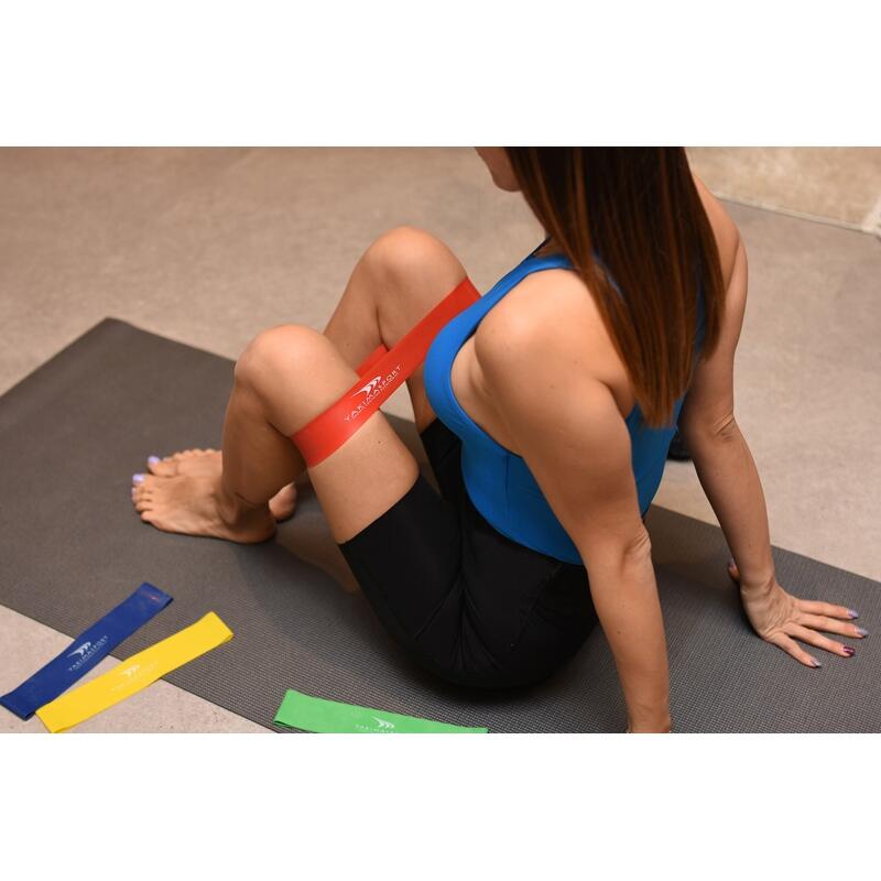 Yakimasport exercițiu de cauciuc galben 3pcs