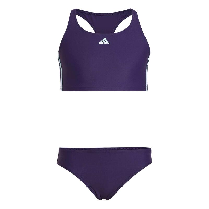 Costume da bagno 2 pezzi a 3 bande per bambina adidas