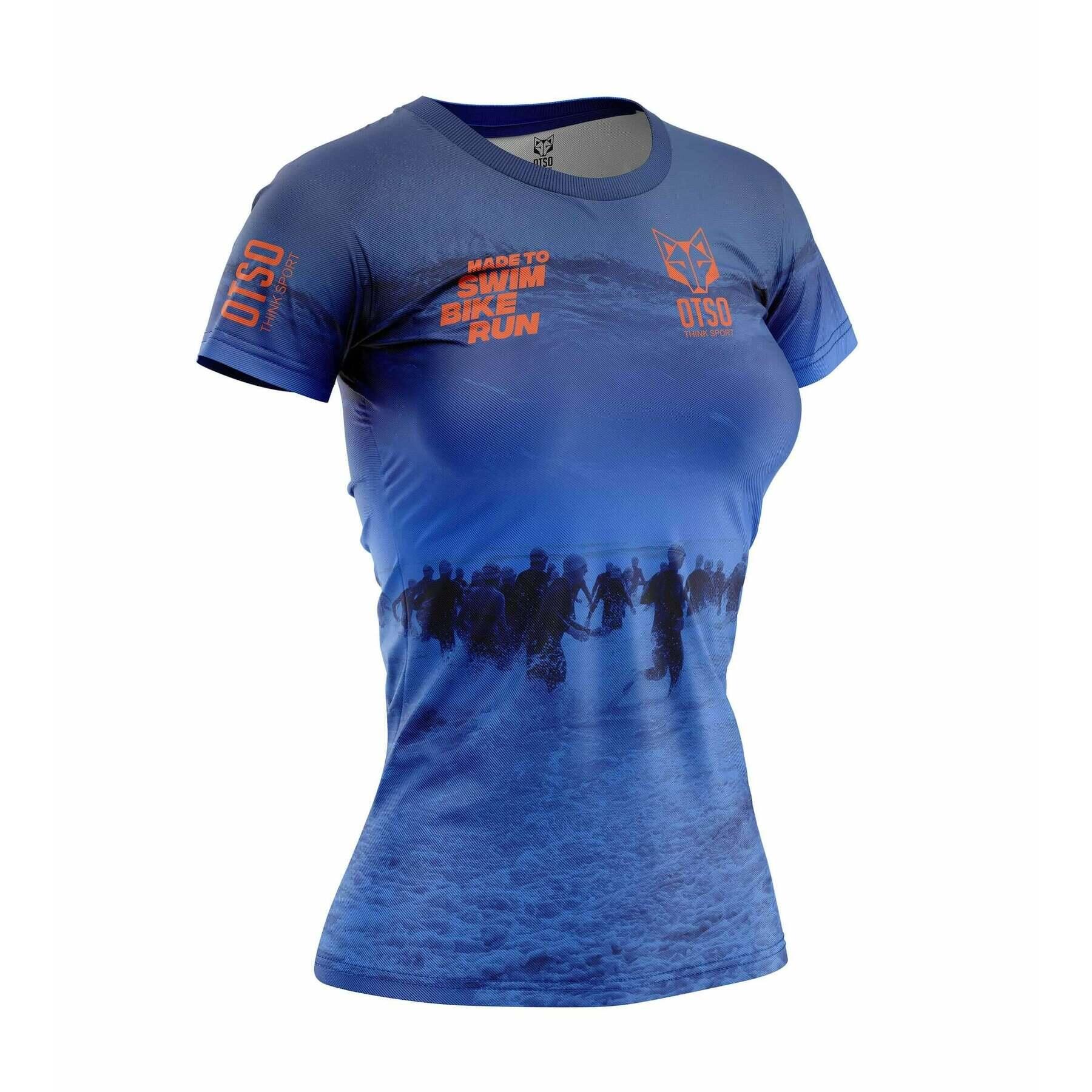 Dames-T-shirt Otso Swim Bike Run 1/2