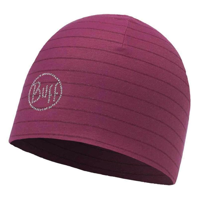 Omkeerbare hoed Buff amaranth purple chic stripes