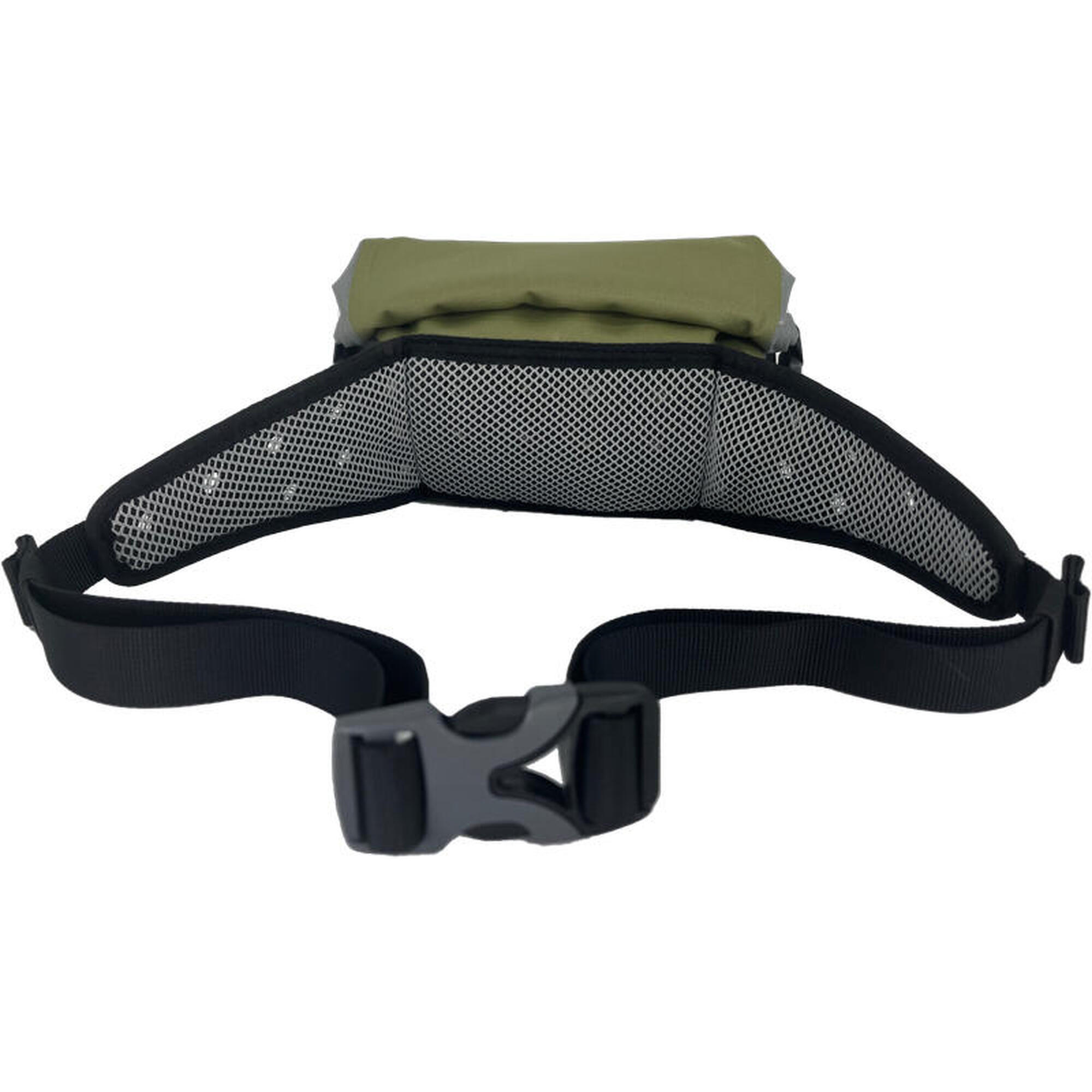 IPX4 Waterproof Roll-Top Waist Bag 3L - Black