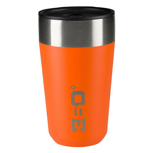 Vacuum Insulated Stainless Travel Mug - Orange