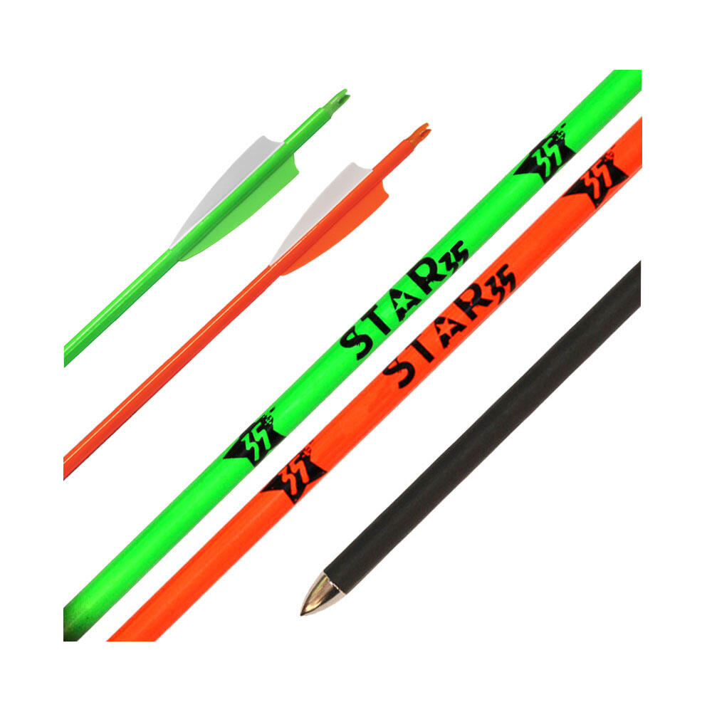 MERLIN ARCHERY Mybo Star 35 Premium Fibreglass Arrows 28" - 5pk