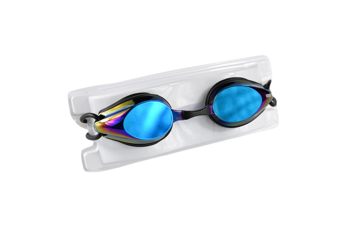 Arena Tracks Mirrored Racing Goggles - Black / Blue 5/5