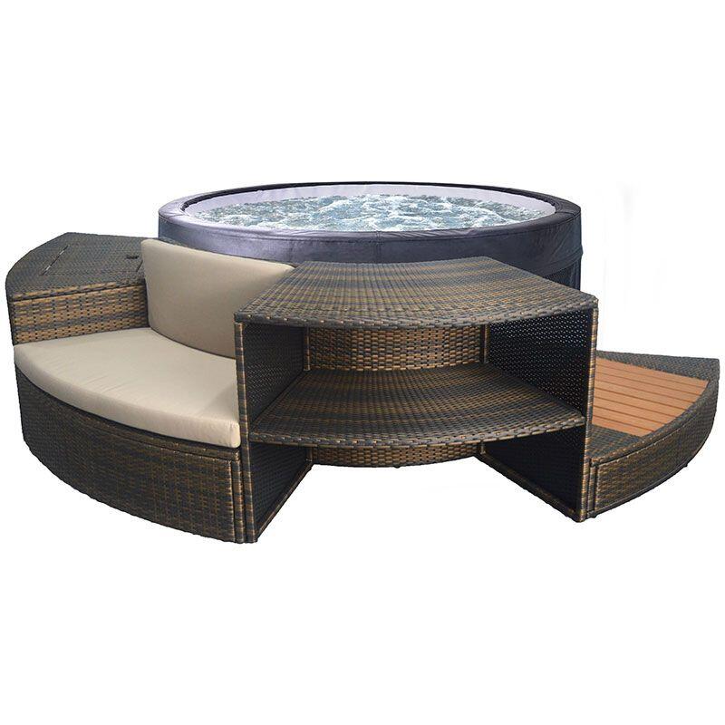 Vasca idromassaggio Netspa Vita con set di mobili e accessori