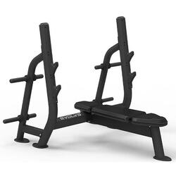 Flat bench press PR-209 - gewichtopslag - hoogwaardige bekleding - 175x 172x136