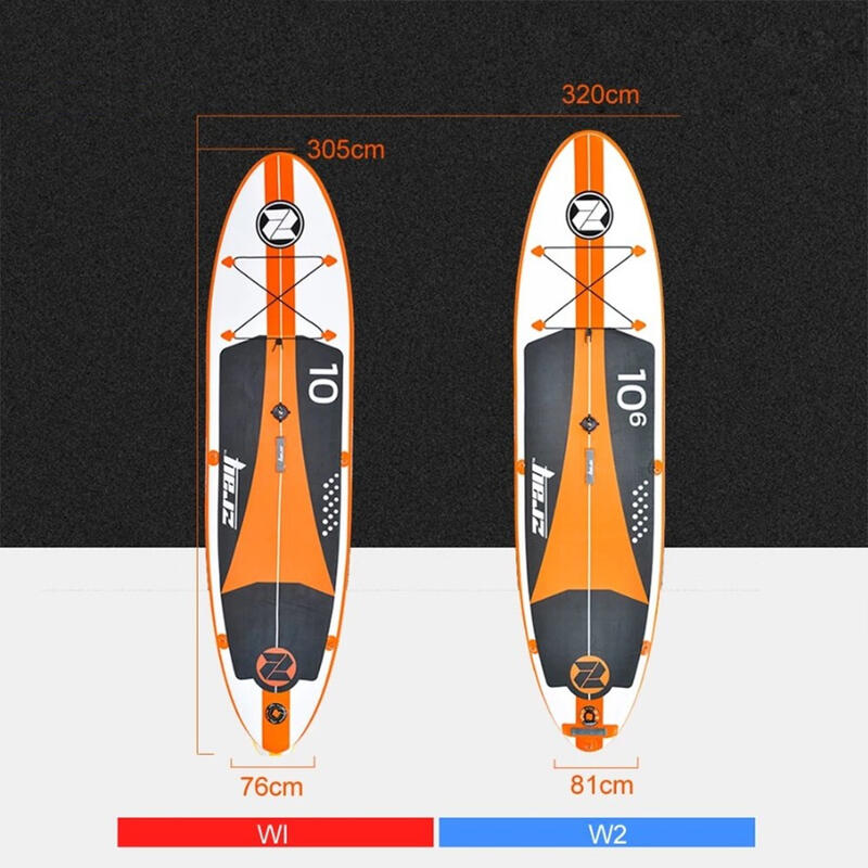 Prancha de windsurf / Stand Up Paddle insuflável - W1 - com acessórios