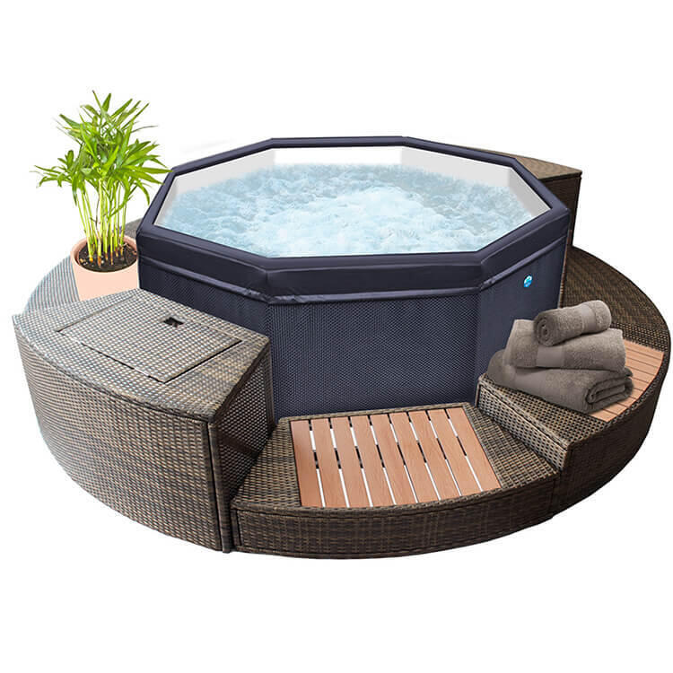 Piscina SPA Idromassaggio Gonfiabile iSPA LIMITED EDITION con accessori - 4  persone