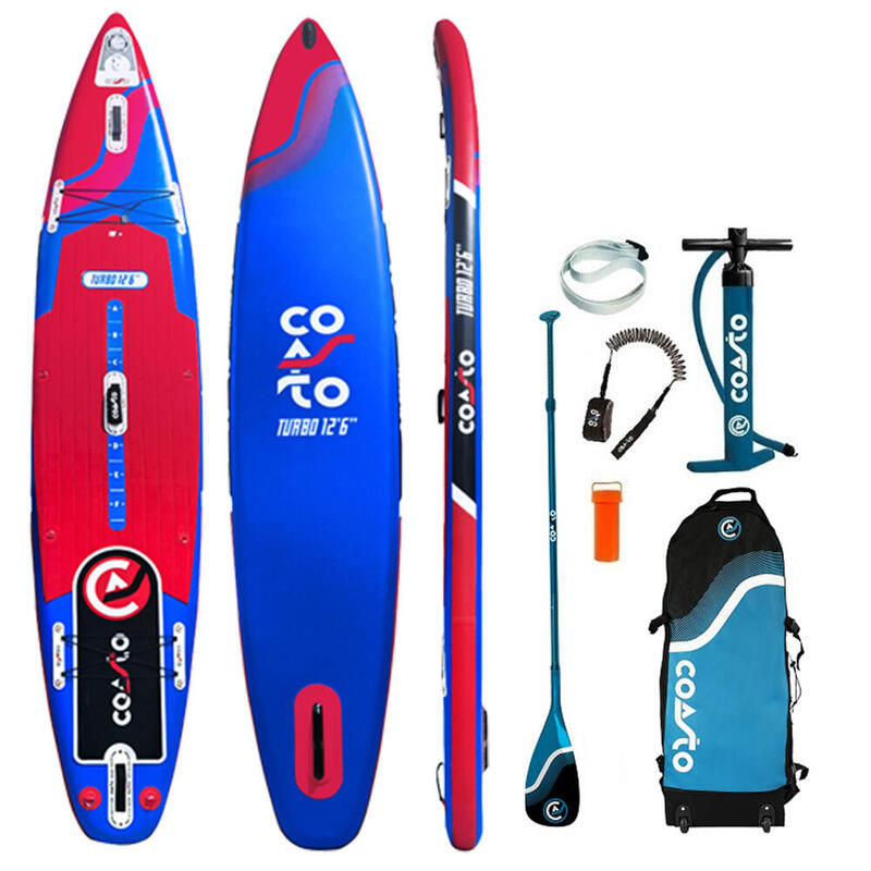 Stand up paddle gonflable avec accessoires - Turbo 12.6 - 381x76x15