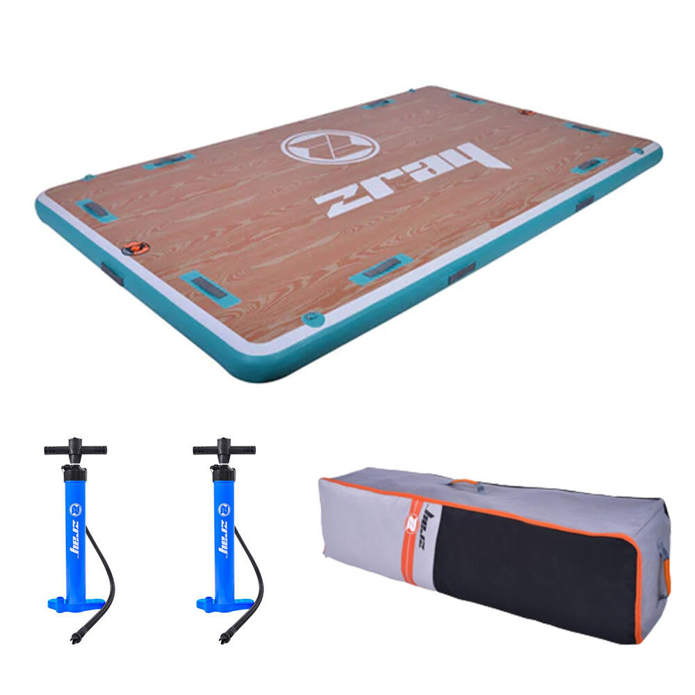 Plataforma para na água insuflável - airdock - incl. Acessórios - 305x183