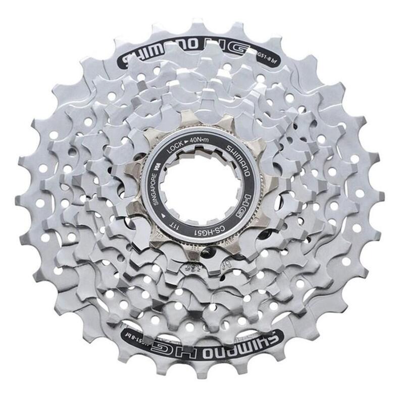 Shimano Cassette Cs-hg51 Plata 8v.(11-28)(11/13/15/17/19/21/24/28)