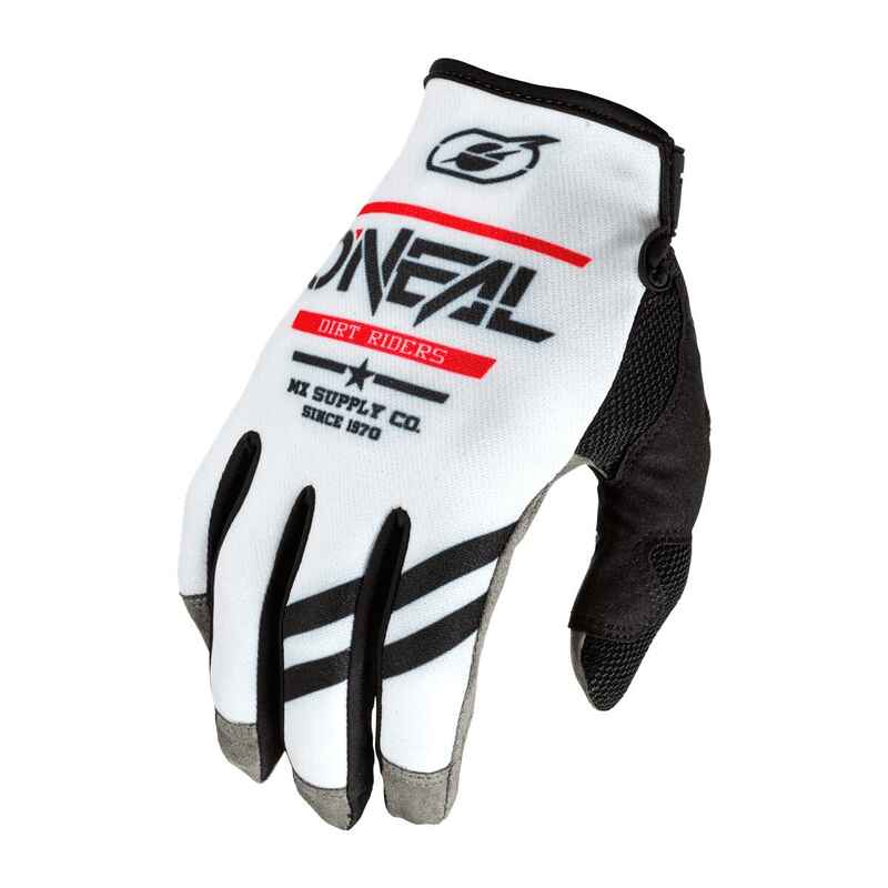 Mayhem Handschuh Squadron V.22 - Weiss/Schwarz