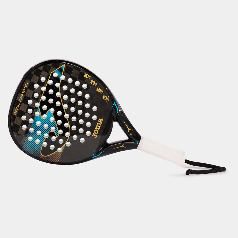 Raquete de padel Joma Gold pro preto azul-turquesa