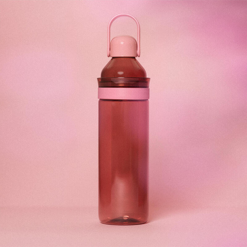 Biobased Reuseable Water Bottle 560ml - Dirty Pink