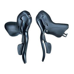R8 Road Dual Control Levers 2x8 speed - noir