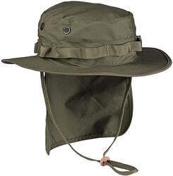 Chapeau de pêche avec protection cou - vert olive - Mil-Tec
