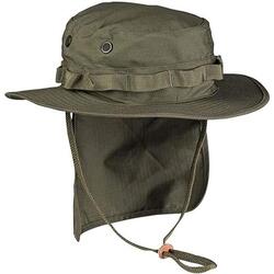 Chapeau de pêche avec protection cou - vert olive - Mil-Tec