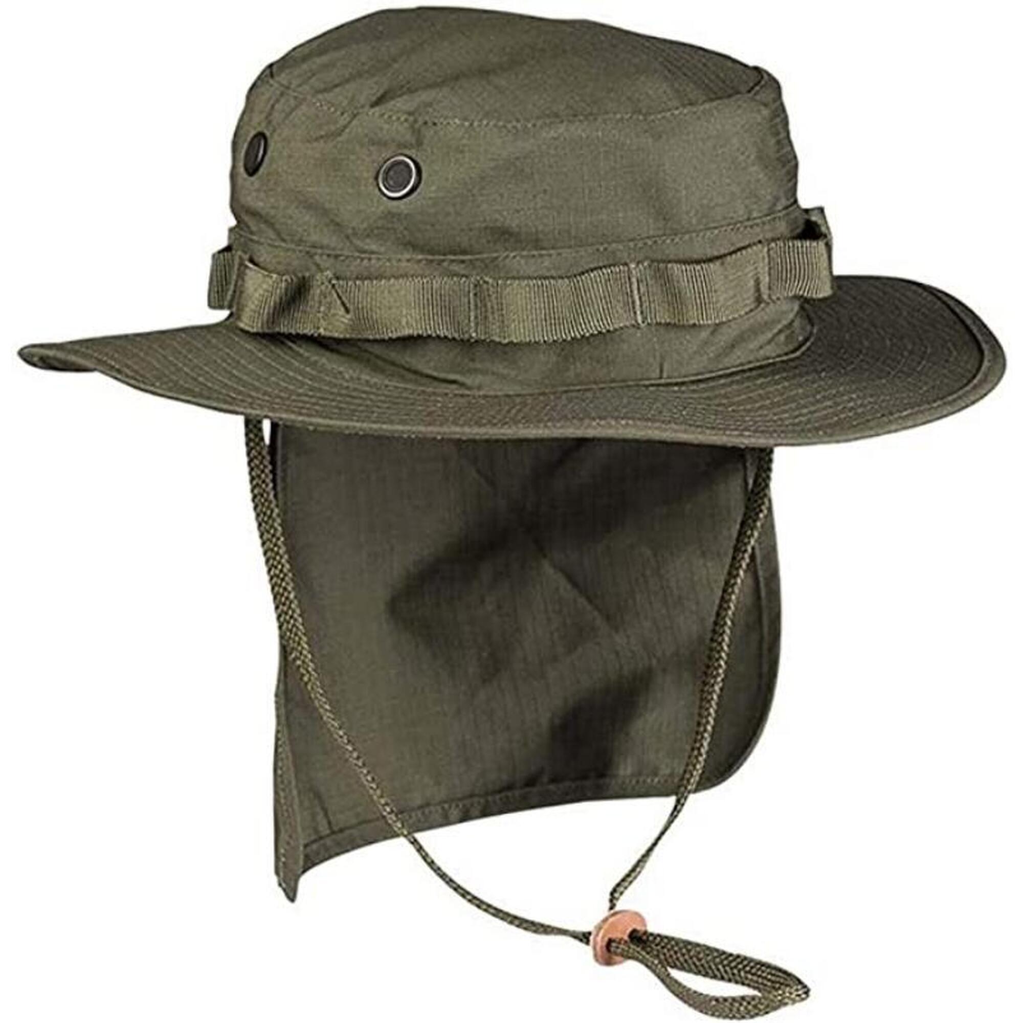 Chapeau de p che avec protection cou vert olive Mil Tec MIL
