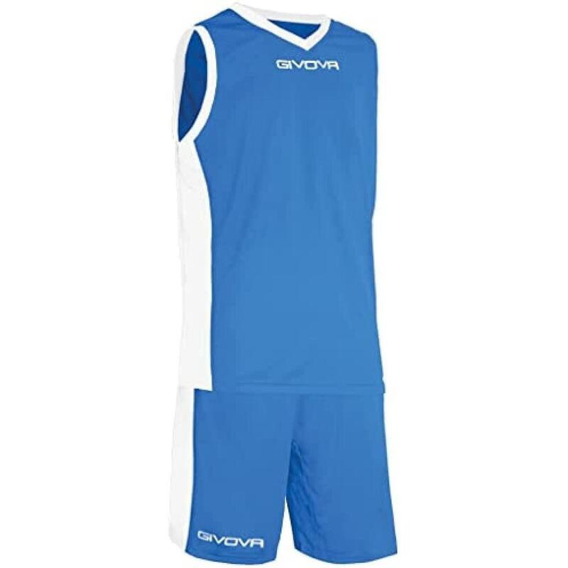 Tenue de Basket - Homme, Givova , Multicolore (Bleu clair / Blanc)