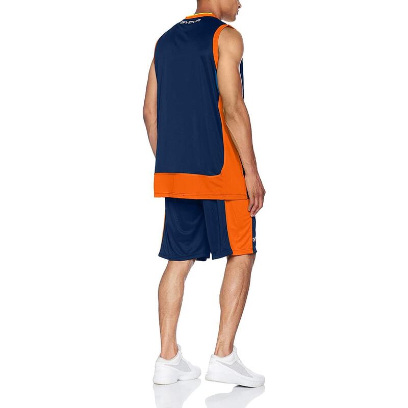 Ensemble de sport BasketBall - Givova - power - Homme - bleu et orange