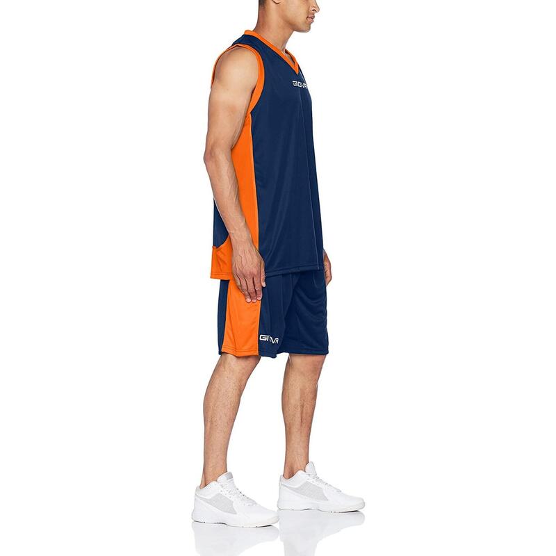 Ensemble de sport BasketBall - Givova - power - Homme - bleu et orange