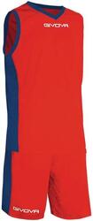 Ensemble de Basketball - Givova - Homme - rouge et bleu