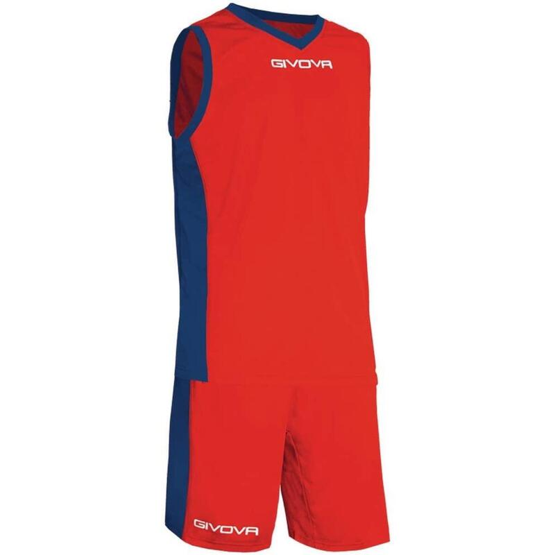 Ensemble de Basketball - Givova - Homme - rouge et bleu