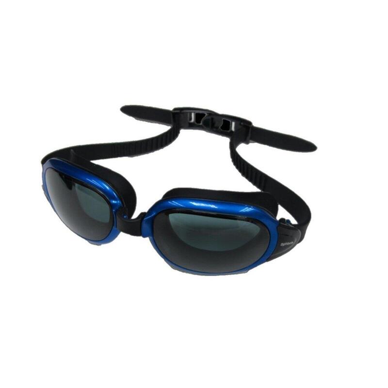 MS-8600 高級防UV防霧矽膠泳鏡 - 藍色/ 茶鏡