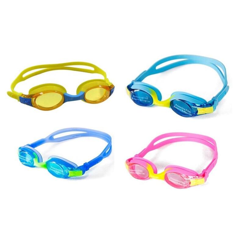 MS-2400JR - Anti-fog Kids [3 - 6 ages] Swimming Goggles - Lightblue/Green